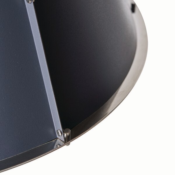 French Maid Chandelier Large (Blue and Polished Nickel) Macro 4